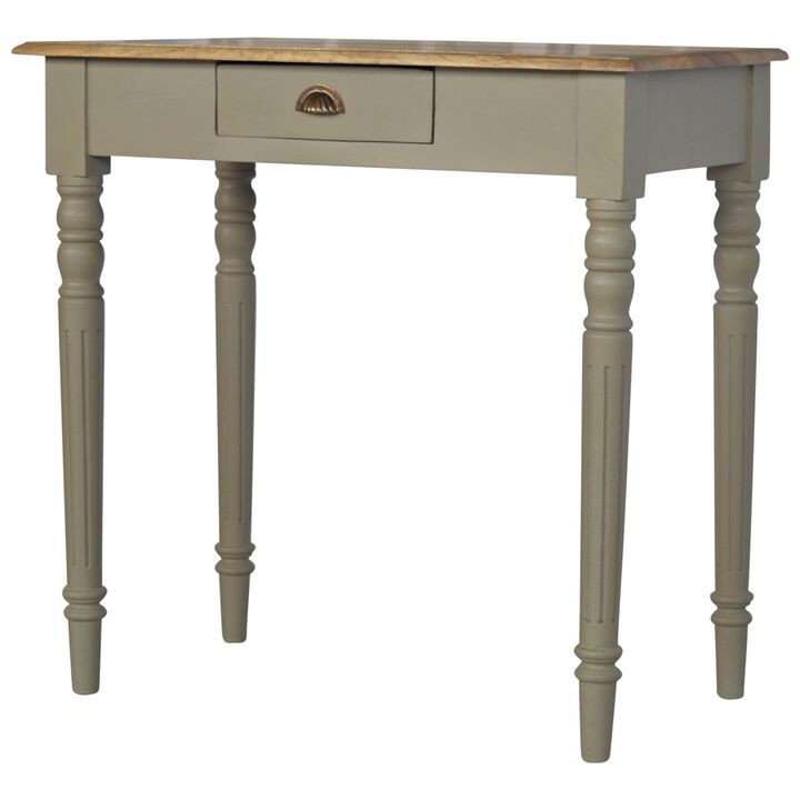 Hand Painted Solid Wood 1 Drawer  Writing Desk