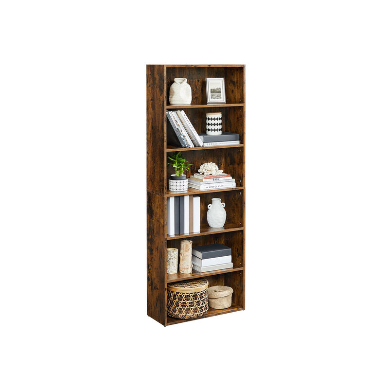 Elegant Open Bookcase with Flexible Storage Solutions