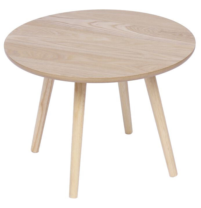 Table Appoint End of Sofa Wooden Round Furniture