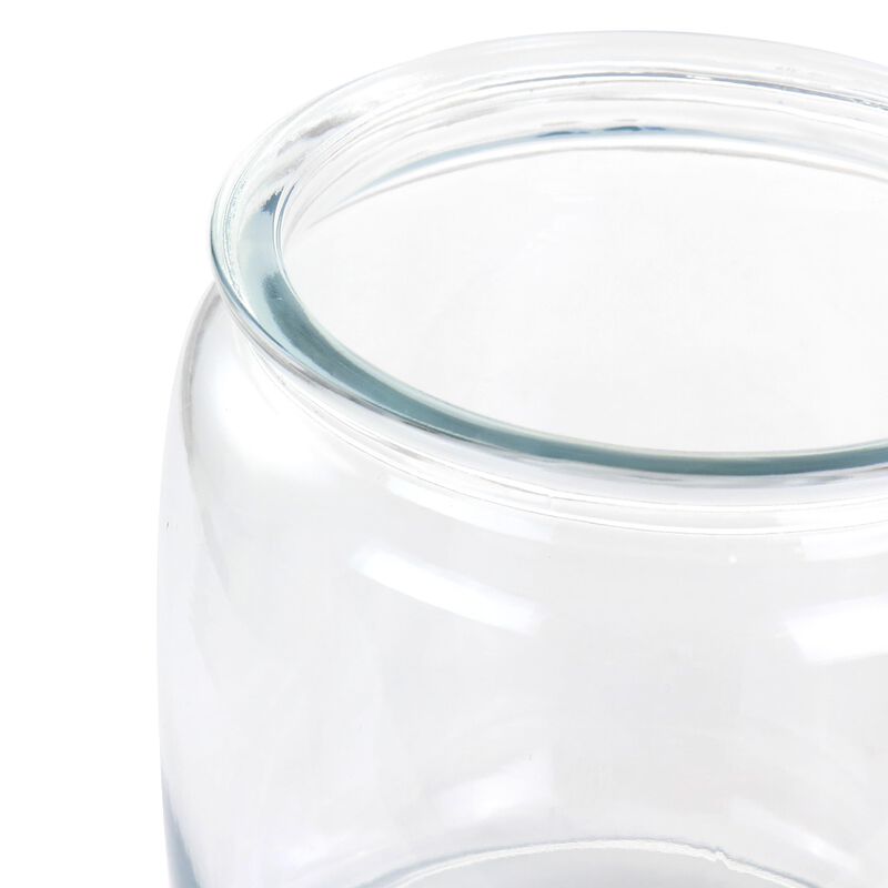 Martha Stewart Mayberry Canister 4 Piece 2.1 and 1 Quart Glass Canister Set