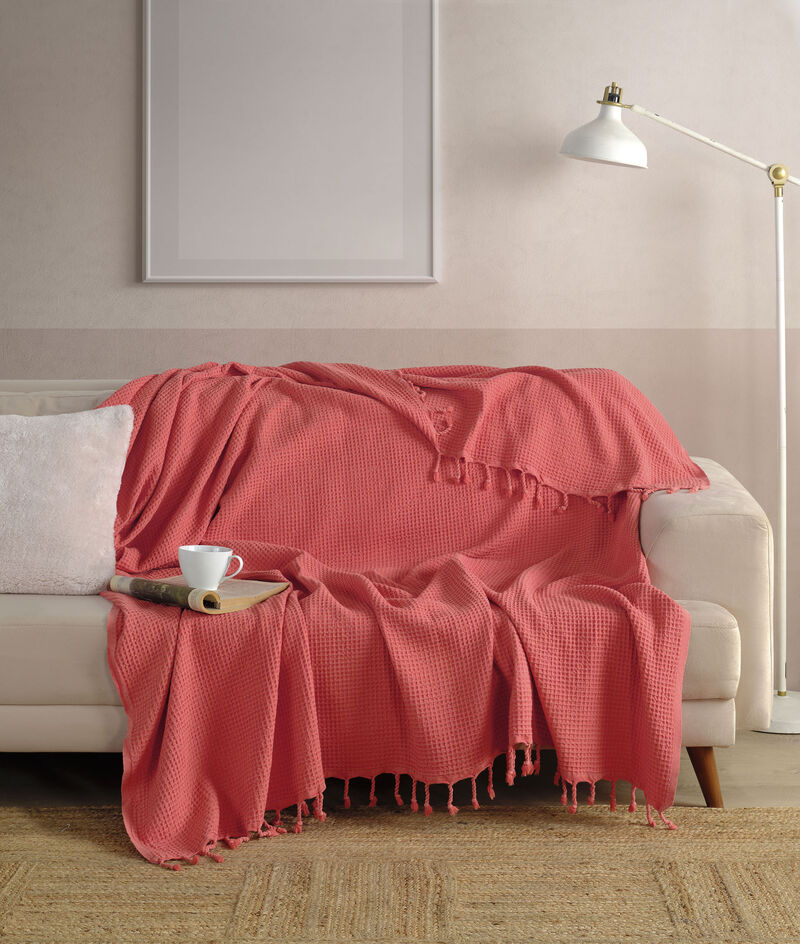 Textile Muslin Plain Cotton Twin Coverlet