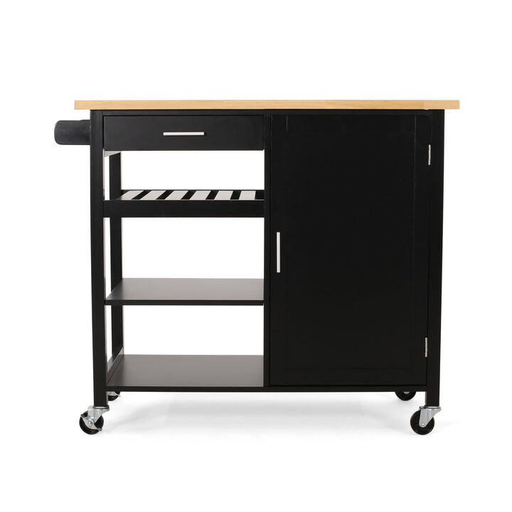 Streamdale Stylish Kitchen Cart with Extra Counter and Storage Space