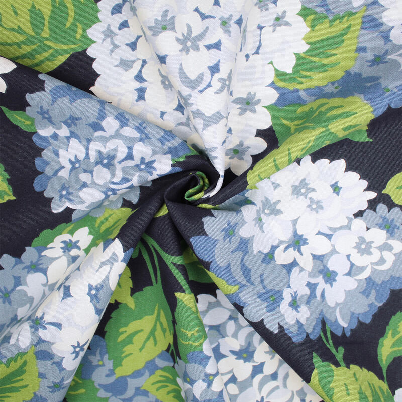 6ix Tailors Fine Linens Midnight Garden Navy Pole Top Drapery Panel Pair