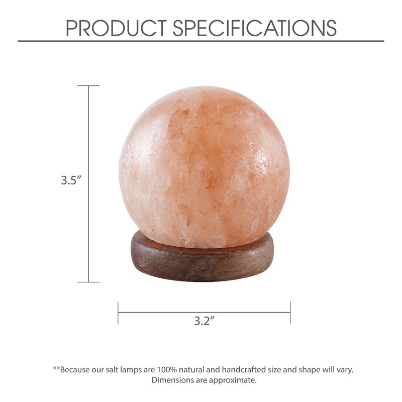 Loft Lyfe Magaly Round Salt Lamp 8 Color Modes