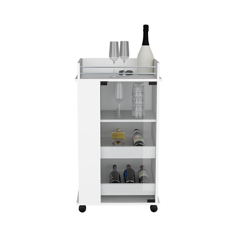 Bar Cart Beaver, Living Room, White