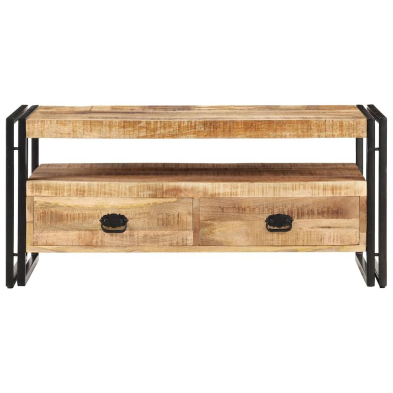 vidaXL Coffee Table 39.4"x21.7"x17.7" Rough Mango Wood