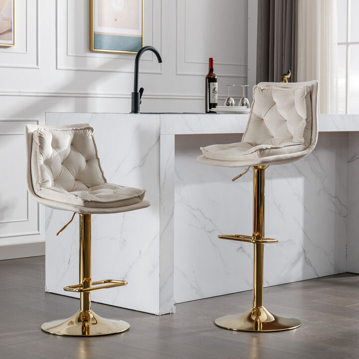 Chrome Swivel Bar Stools Set