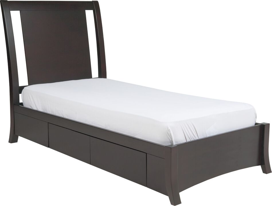 Modus Furniture International|Modus Direct Ship|Nevis Low Profile Storage Twin|Twin Storage Bed