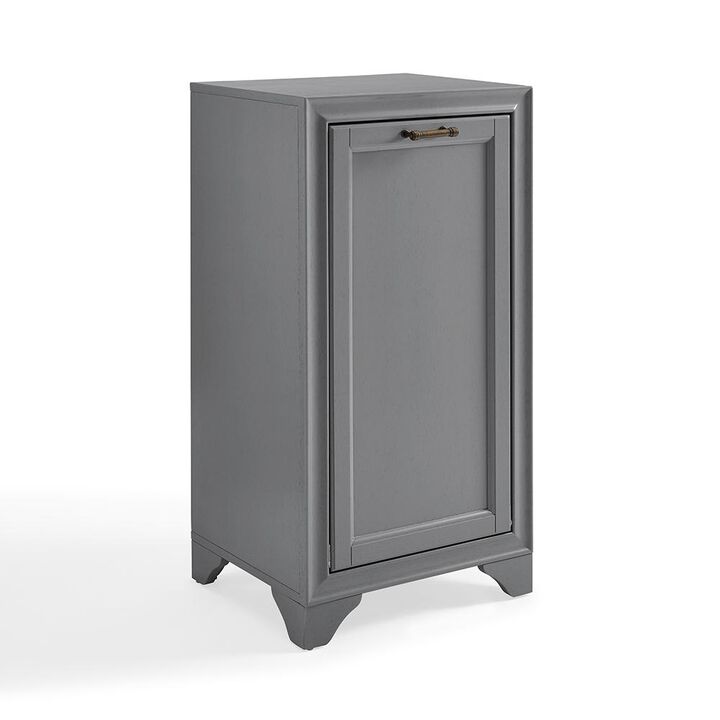 Crosley Furniture Tara Linen Hamper Gray