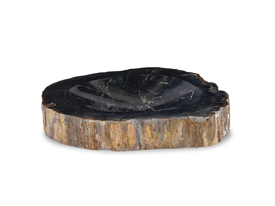 Brown Petrified Bowl