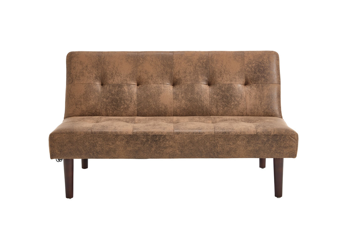 Merax Adjustable Sofa Chaise lounge Futon with Charging Port