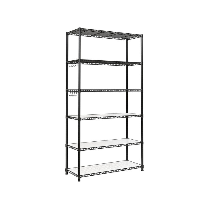 6-Tier Storage Shelves – Space-Saving Organizer for Home, Office, or Garage