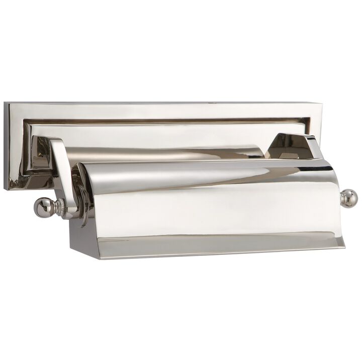 Library 10" Picture Light in Polished Nickel