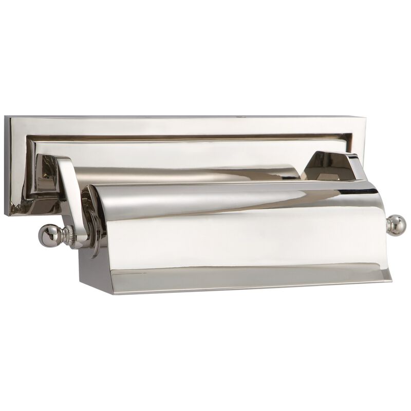 Library 10" Picture Light in Polished Nickel