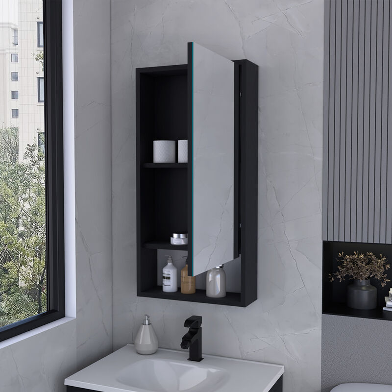 Medicine Cabinet Irvine, Bathroom, Black