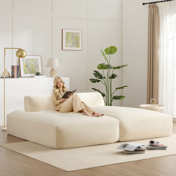 Merax Fully Compressed Sleeper Sofa for Living Room
