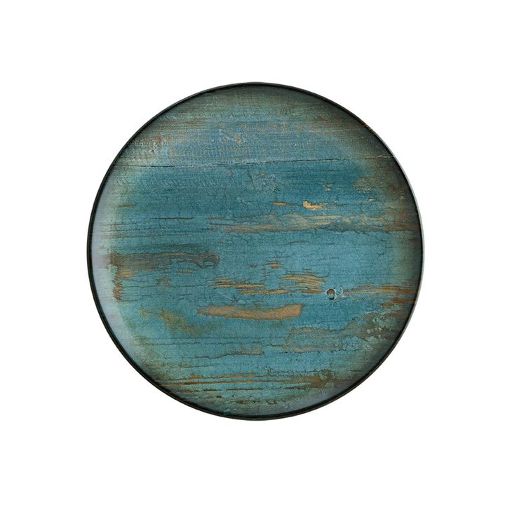 Madera dia.6.75" Round Decorated Porcelain Plate (Set of 4)