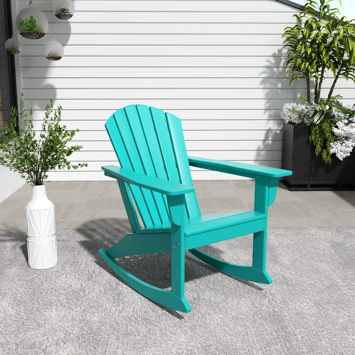 WestinTrends Outdoor Patio Adirondack Rocking Chair