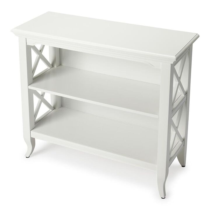 Butler Specialty Company Newport 32W 2 Shelf Bookcase, White