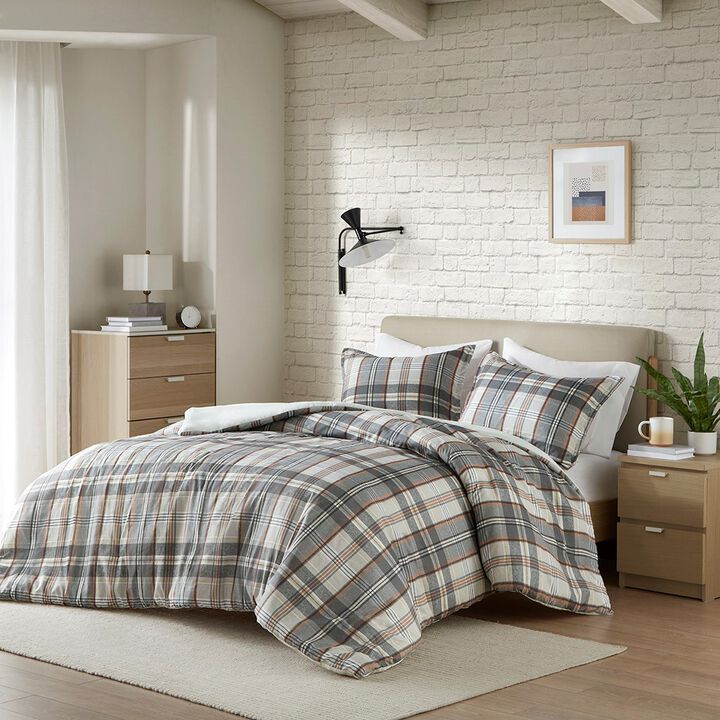 Gracie Mills Simone Plaid Duvet Set - Twin/Twin XL