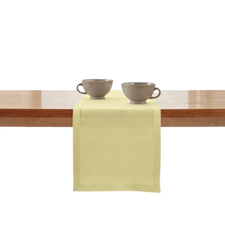 Solino Home 100% Pure Linen Table Runner 14 x 108 Inch | Milan