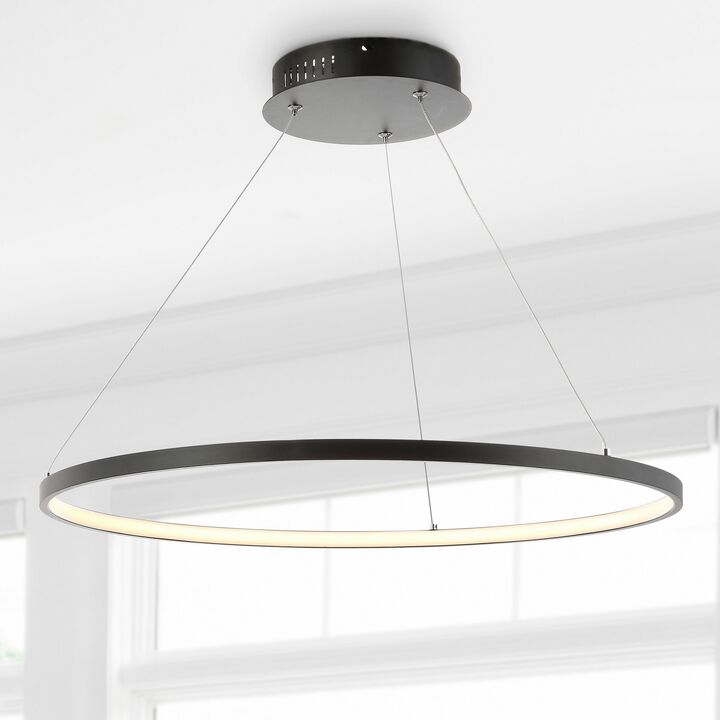 Brice 23.75″ Modern Contemporary Iron Integrated LED Pendant