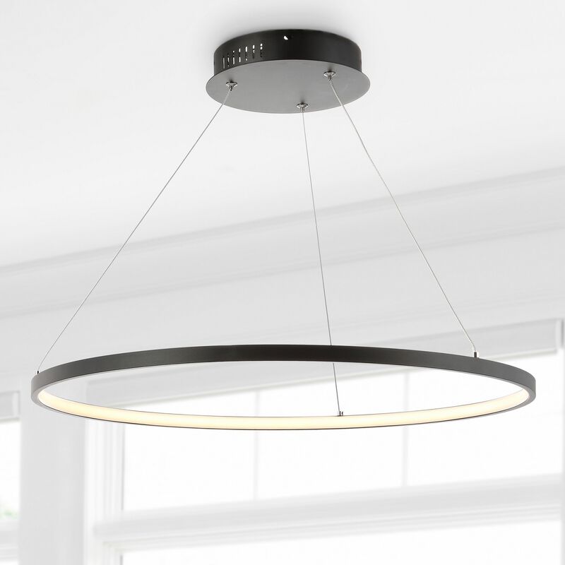 Brice 23.75″ Modern Contemporary Iron Integrated LED Pendant