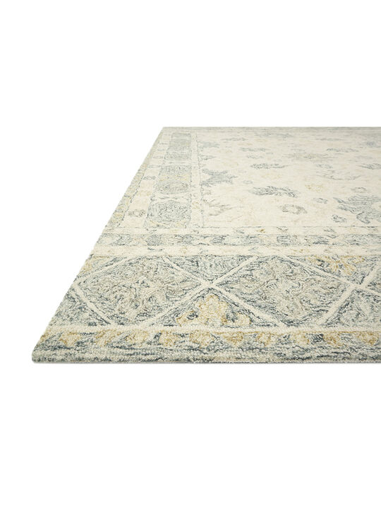 Norabel NOR01 Ivory/Slate 7'9" x 9'9" Rug
