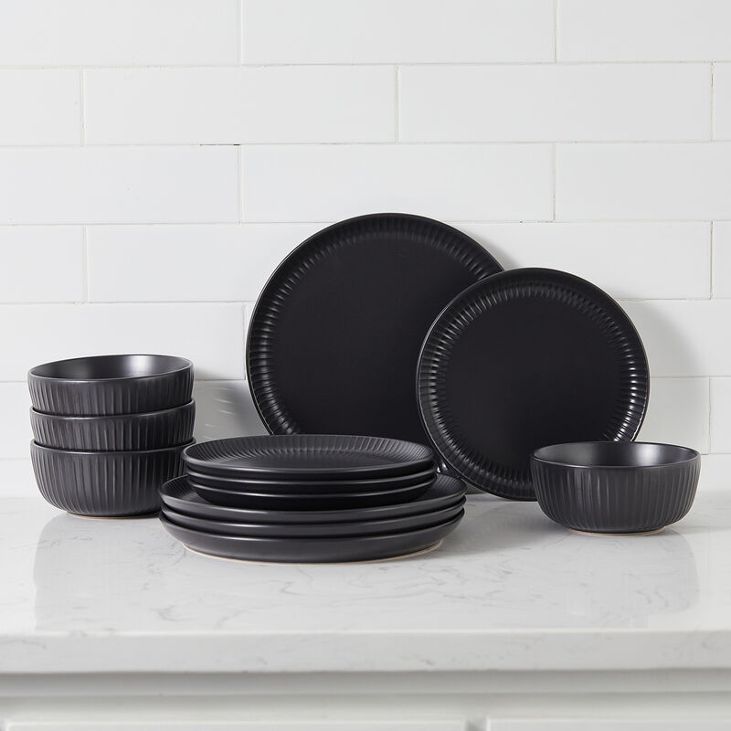 Stone Lain Logan Stoneware 24 Piece Dinnerware Set