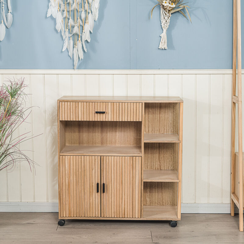 Solid Wood Serving Cart
