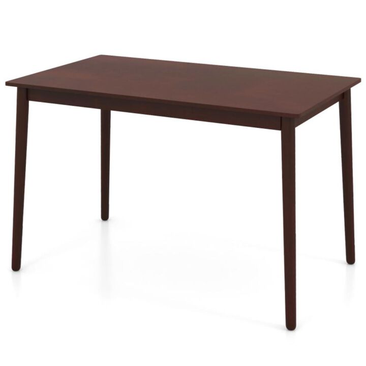 Hivvago 48 Inches Mid Century Dining Table for 4 with Rubber Wood Legs