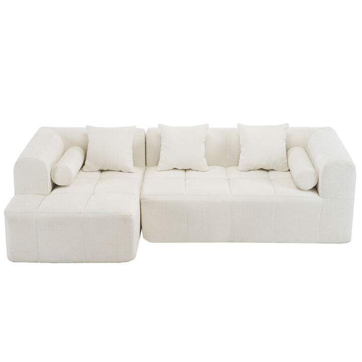 Merax Full-Compressed Sofa Modular Sectional Sofa
