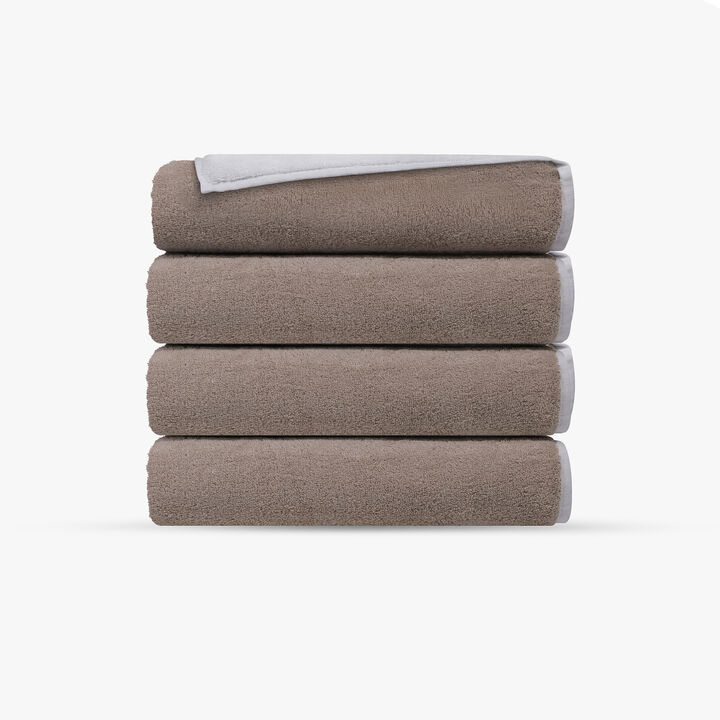 Double Face 4 pcs Turkish Hand Towels Set