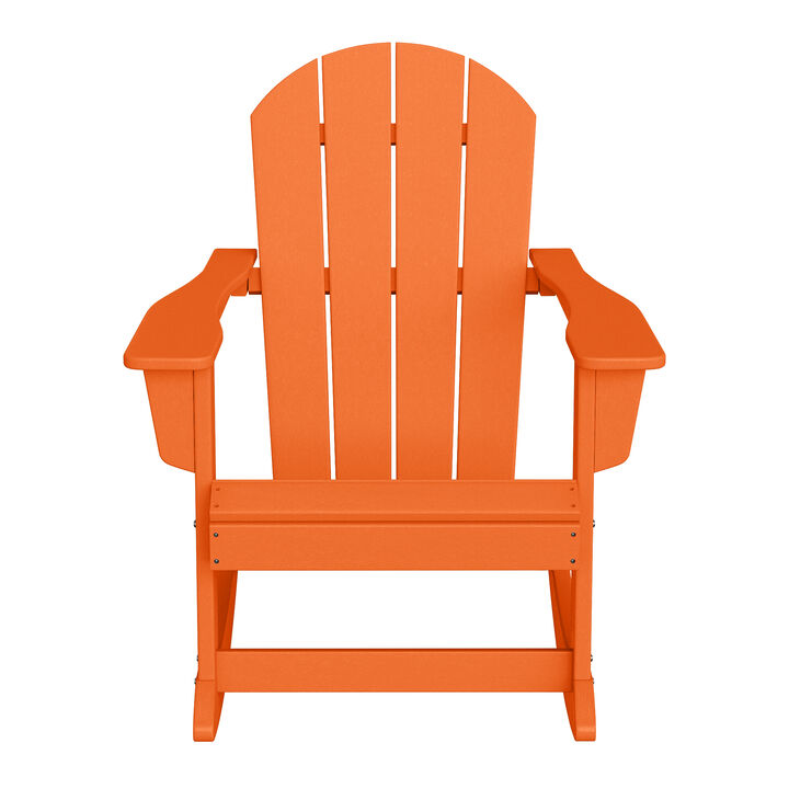 WestinTrends Westintrends Outdoor / Patio Poly Adirondack rocking chair