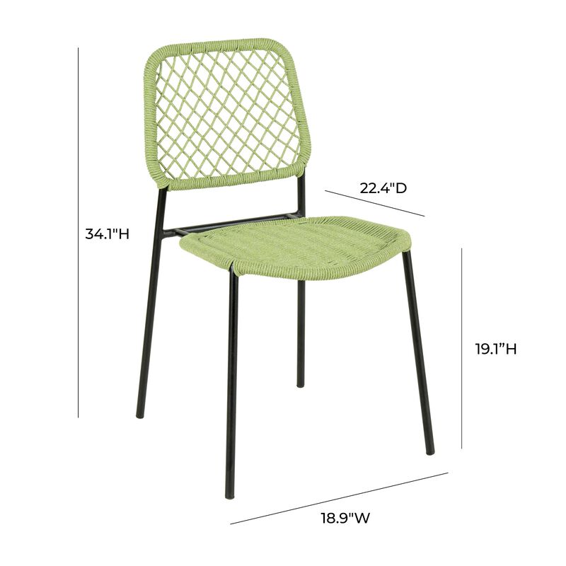 Lucy Natural Dyed Cord Outdoor Dining Chair