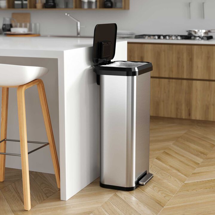 iTouchless 20 Gallon / 75 Liter SoftStep EXP Step Pedal Trash Can