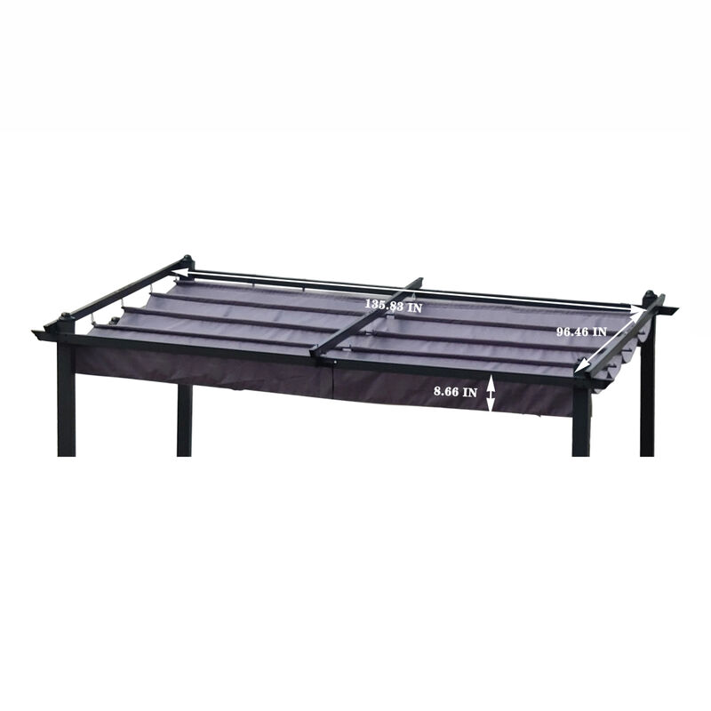 13x10FT Outdoor Pergola Canopy Replacement Fabric