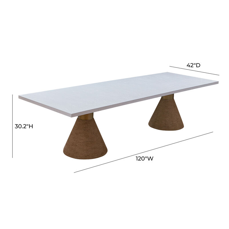 Rishi Black Rope Rectangular Table