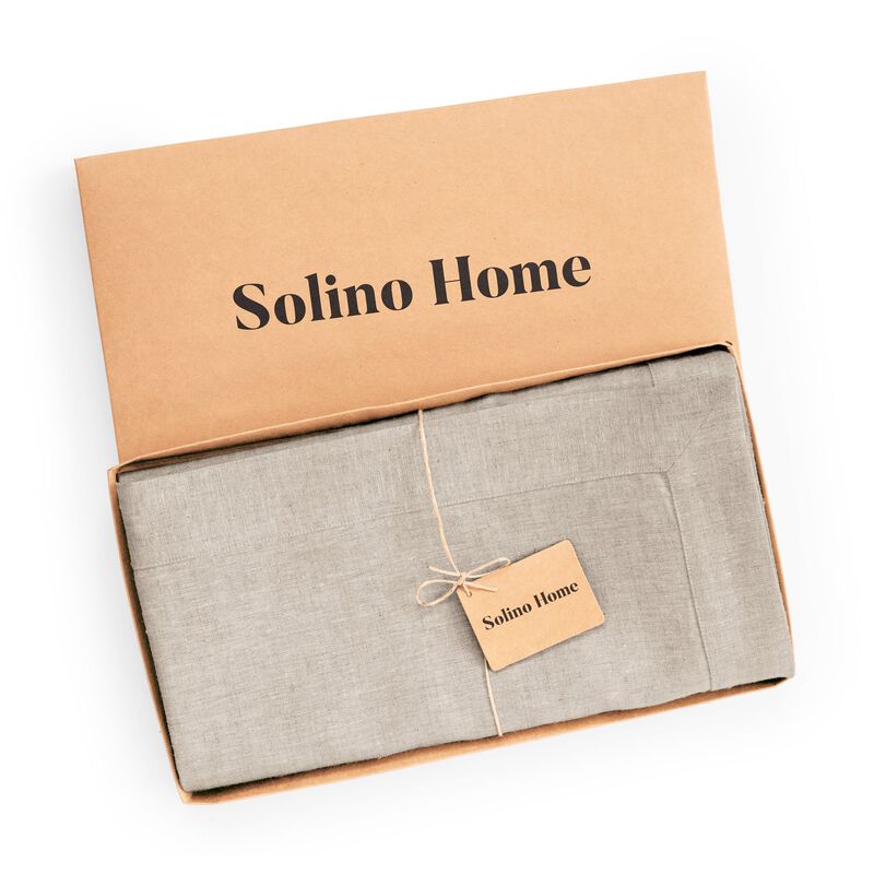 Solino Home 100% Pure Linen Tablecloth | Diana Medium Weight