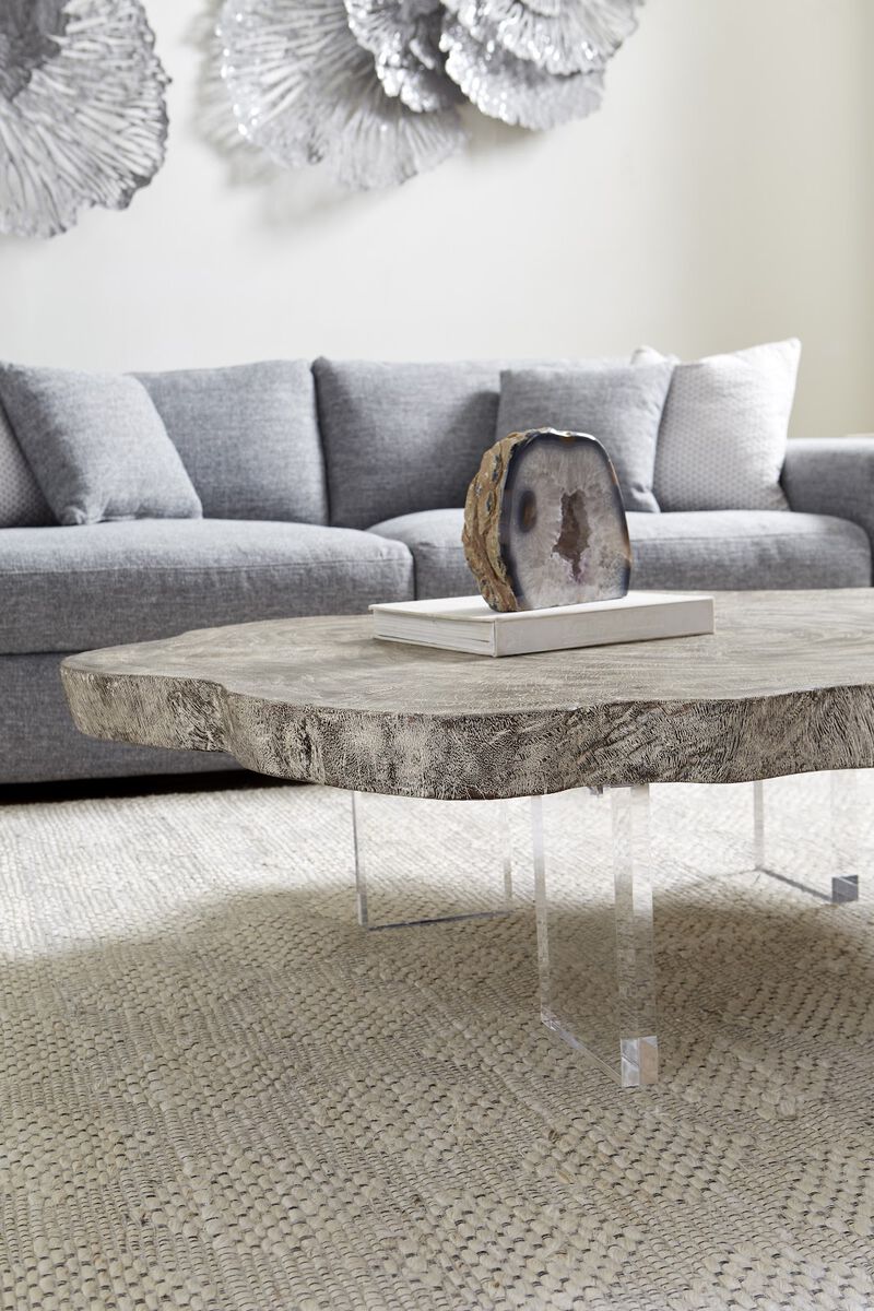 Floating Coffee Table on Acrylic Legs