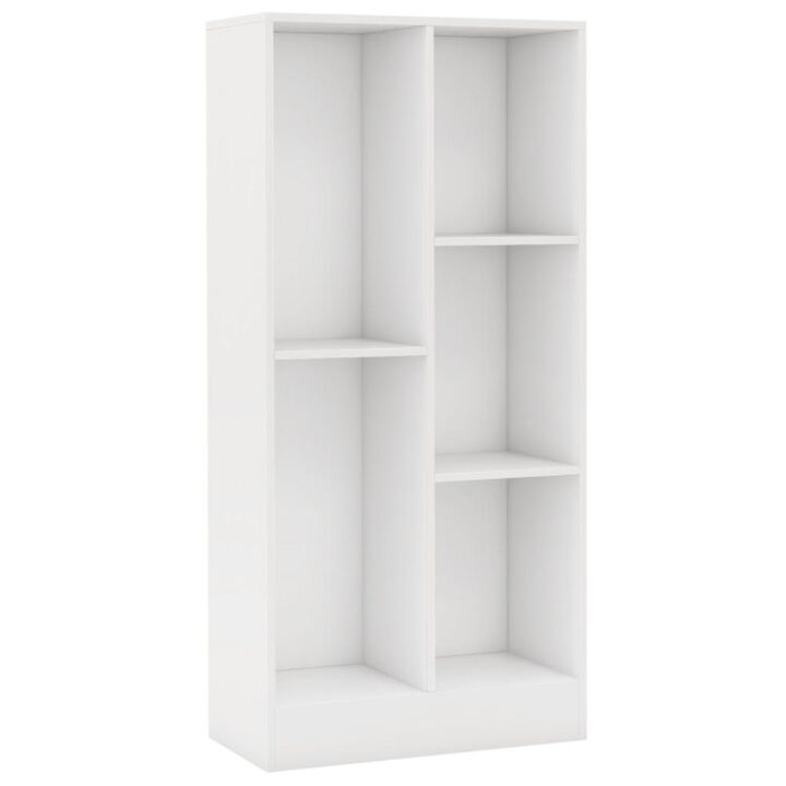 Hivvago 41 Inches 5-Cube Floor Bookcase with 2 Anti-Tipping Kits