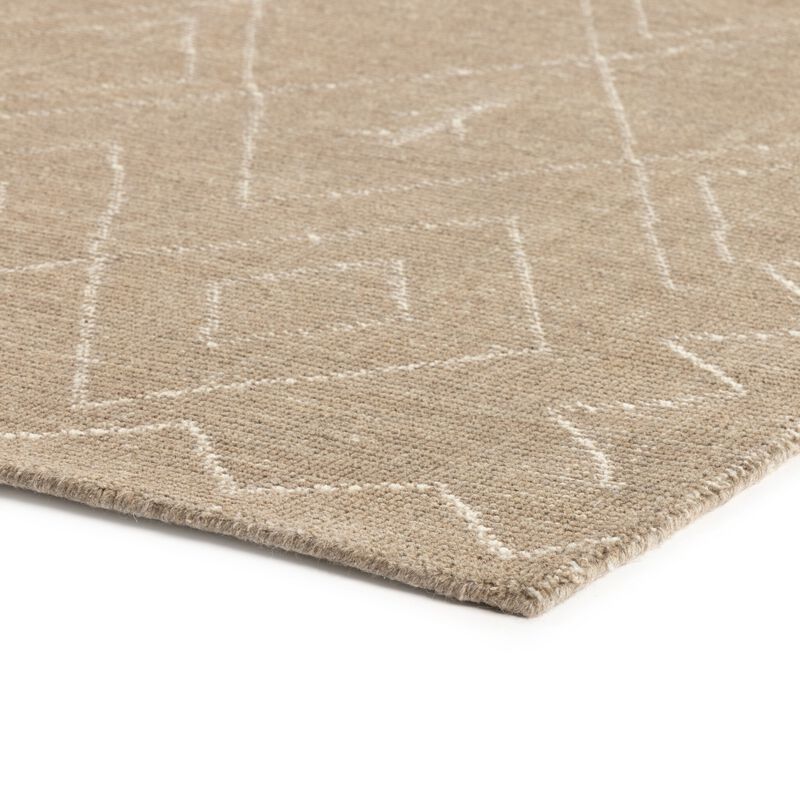 Nador Taupe Moroccan Hand Knotted 9' x 12' Rug