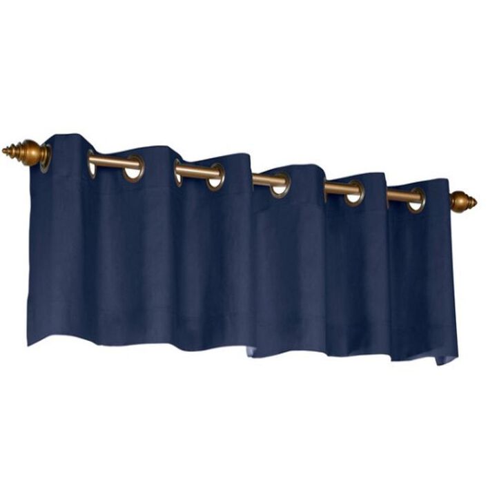 Commonwealth Thermalogic Weather Cotton Fabric Grommet Top Valance - 40"x15" - Burgundy