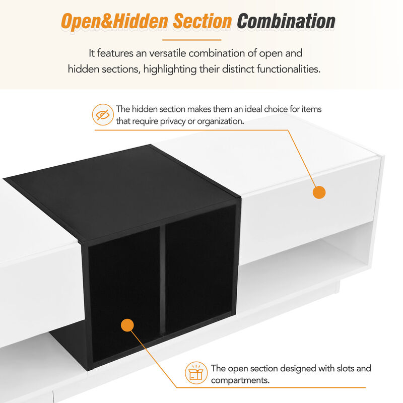 Merax Two-tone Media Console for TVs Up to 80''