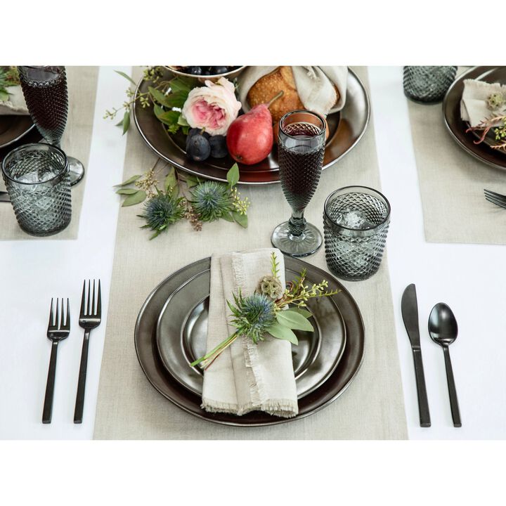 Solino Home 100% Pure Linen Table Runner | Diana