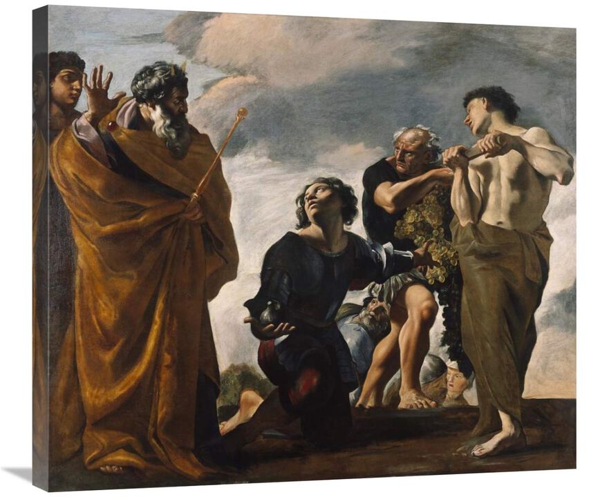 Moses and the Messengers from Canaan-Canvas Art-30x26.4