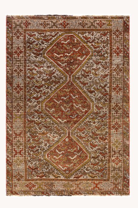 District Loom Antique Persian Shiraz Accent Rug-Havre