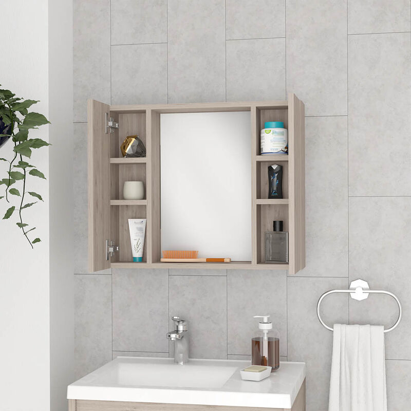 Medicine Cabinet Hops, Bathroom, Light Gray
