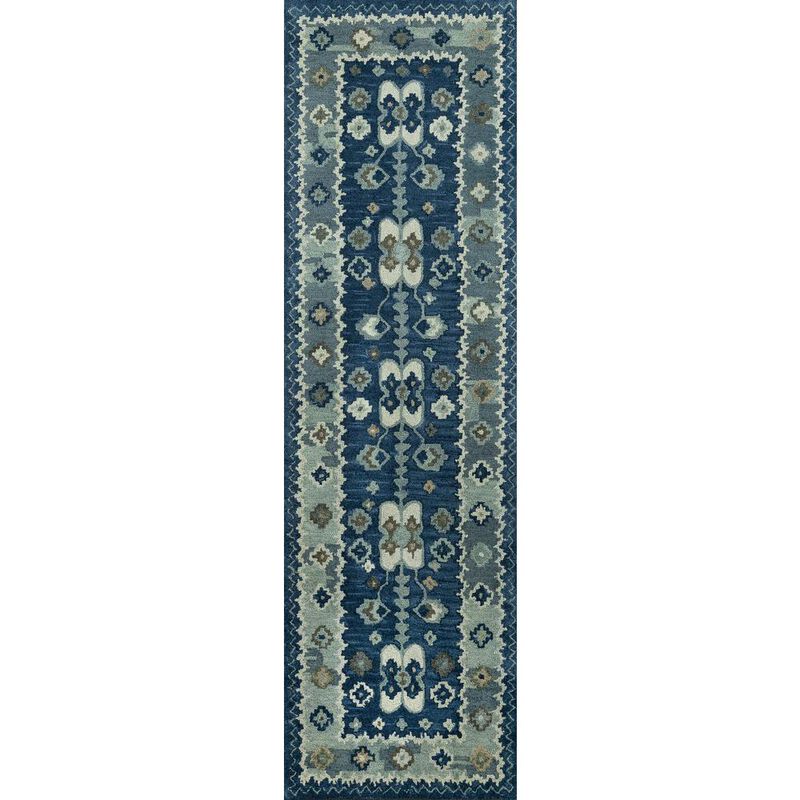 Momeni Traditional Runner Area Rug, Blue, 2'3 X 8' Runner