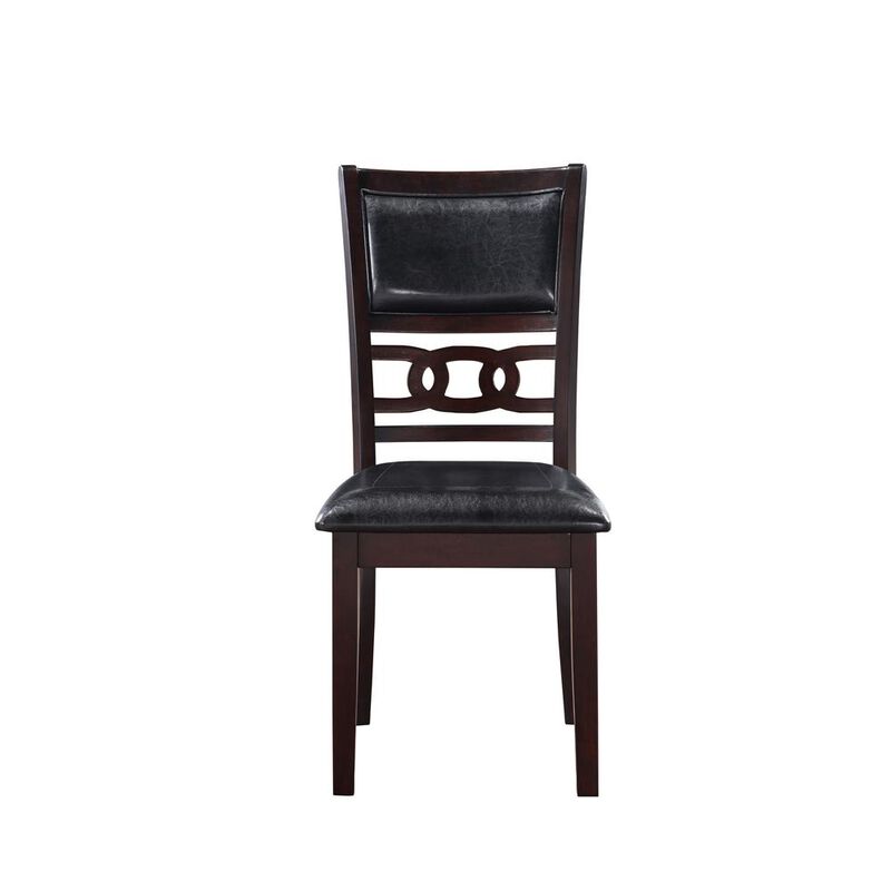 New Classic Furniture Gia 5-Piece 48 Wood Rectangular Dining Set with 4 Chairs in Ebony